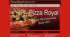 Desktop Screenshot of pizzaroyalrc.com